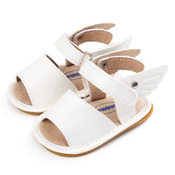 

first walkers summer baby boys buckle strap rubber shoes born solid 0-18 months