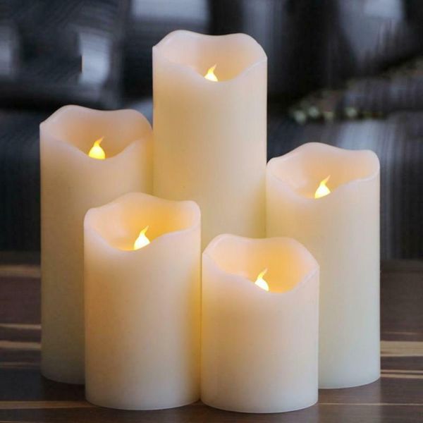 

b-flameless led candle electronic candles lights flickering lovely night light battery operated birthday wedding decor