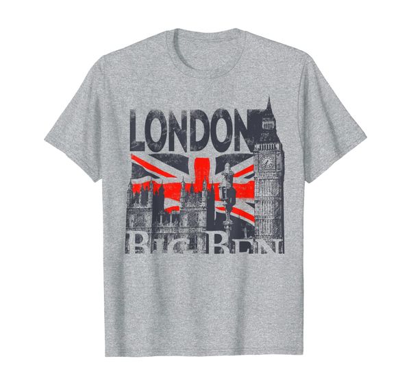 

london england t-shirt- vintage souvenir uk london shirt, White;black