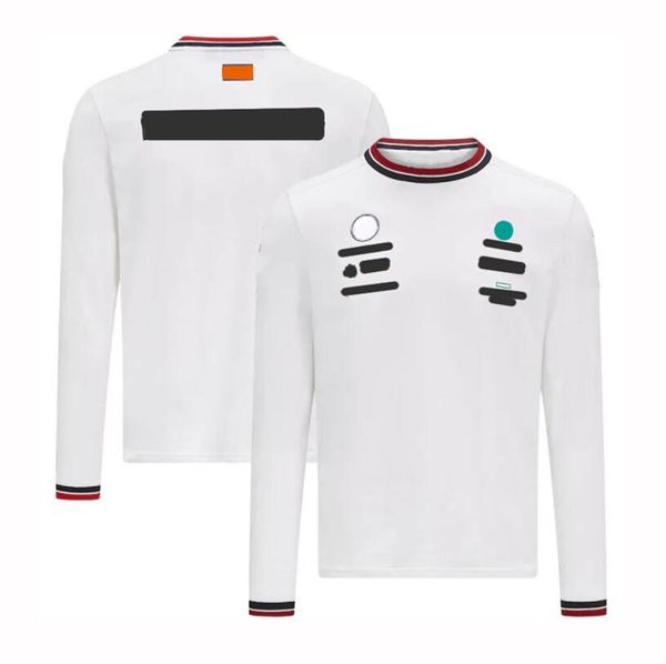 

2021 f1 formula one co-branded car logo team suit plus size racing suit men's long-sleeved t-shirt car fan overalls customization