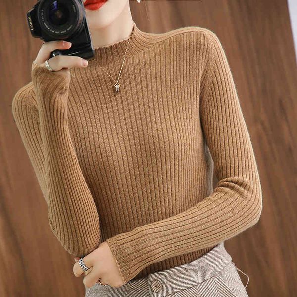 

women's sweaters female cashmere sweater, wool sweater with a turtleneck for autumn and winter, White;black