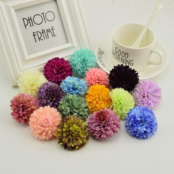 

500pcs silk carnation head for make door wreath flower wall artificial flower wedding decoration bride bouquet acc jlllxb