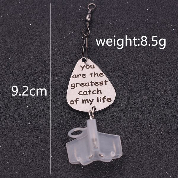 

Custom Letters Keychain Jewelry Laser Engraving 316L stainless steel Fishhook for men/women Fashion Key Chain Accessories Gifts