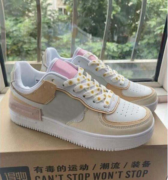 

2021 forces 1 men women classical running shoes forcedd shadow pink trainer sports outdoor sneakers platform ck3172-002 cj1641-101, Black