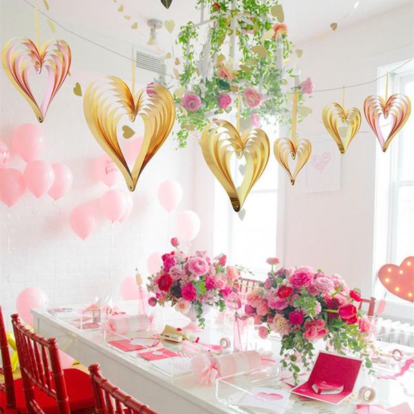 

party decoration 4ps wedding decorations heart hanging garlands baby shower birthday kids bridal bachelorette deco