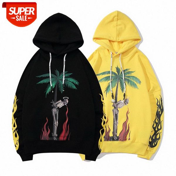 

street hoodie pa angel physical angels letters casual sweater #0d8o, Black