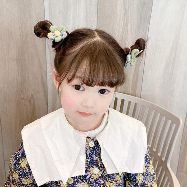 Acessórios de cabelo Meninas Bow Borboleta Borboleta Imprimir Nó Hairpin Cute 2 Pcs Headwear Set Korean Estilo Crianças Adorável Bebê F2O7