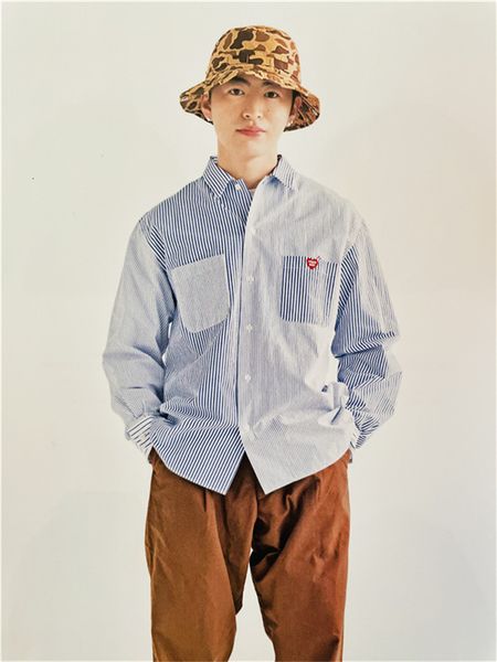 

human made crazy strip shirt, Black