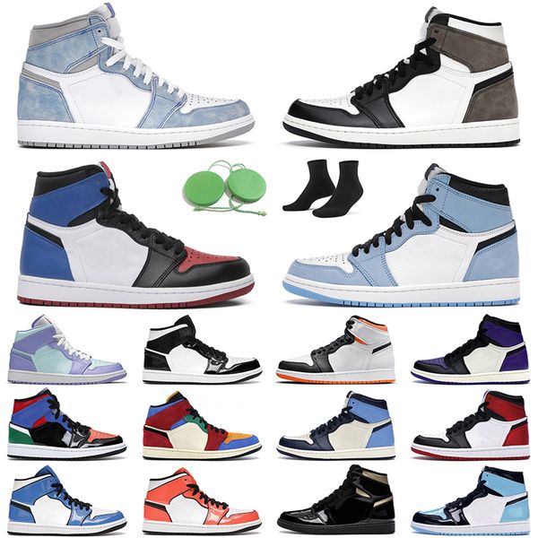 

men women basketball shoes 1s court purple bred toe blue hyper royal dark mocha bloodline outdoor shadow sports sneaker