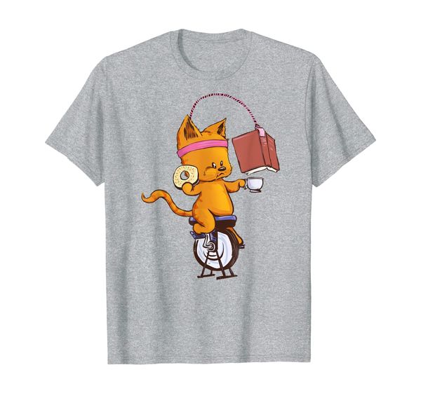 

Spin Class, Cats, Book, Coffee Gift T-Shirt, Mainly pictures