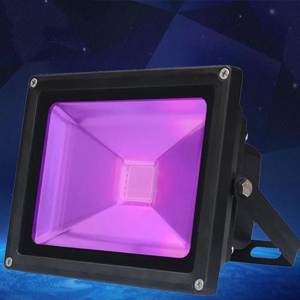 

floodlights 10w-50w uv led motion induction floodlight waterproof ac85-265v purple dj disco nightclub ktv festival stage lighting effects