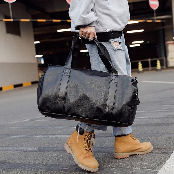 

duffel bags tidog high-volume business handbag leather travel bag with shoes