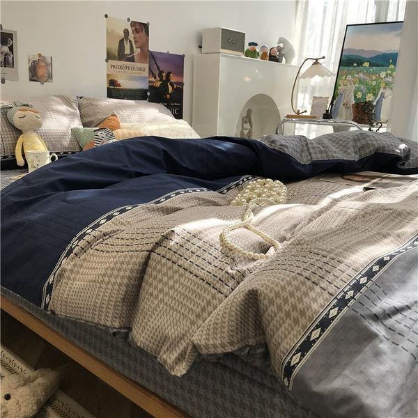 

bedding sets four piece set of pure cotton quilt cover three 1.5m small and fresh