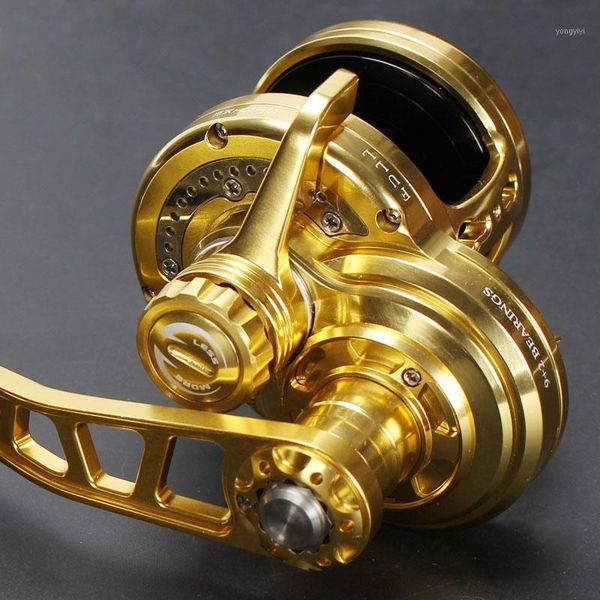 

all metal slow jigging reel boat reel 20kg out of the line alarm boat fishing drum anti-sea water trolling1