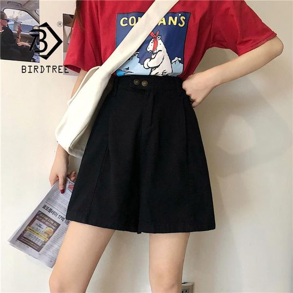 

women's shorts high waist wide leg denim spring summer women femme casual ladies jeans b18619x, White;black