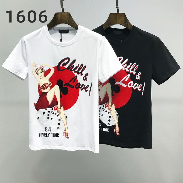 

2021 luxury fashion crown king designer men's t-shirts #001 europe milan summer men women short sleeve classic royal streetwear casual, White;black