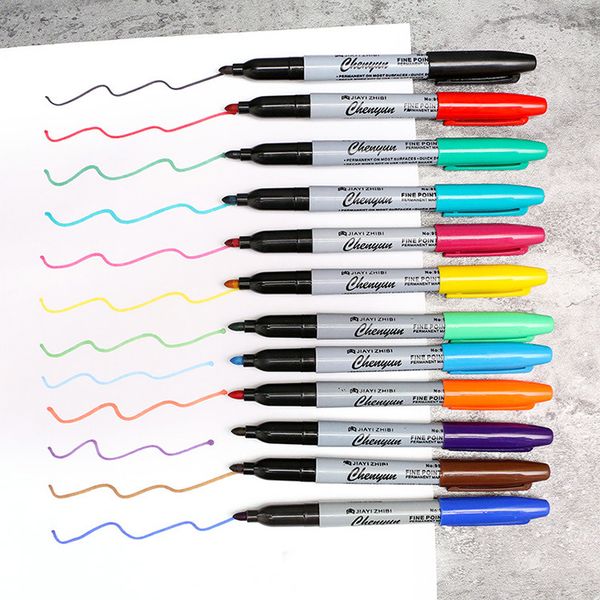 

novelty transfer pen tattoo accessories tattoo part 12 color marker pen plastic colorful permanent makeup training