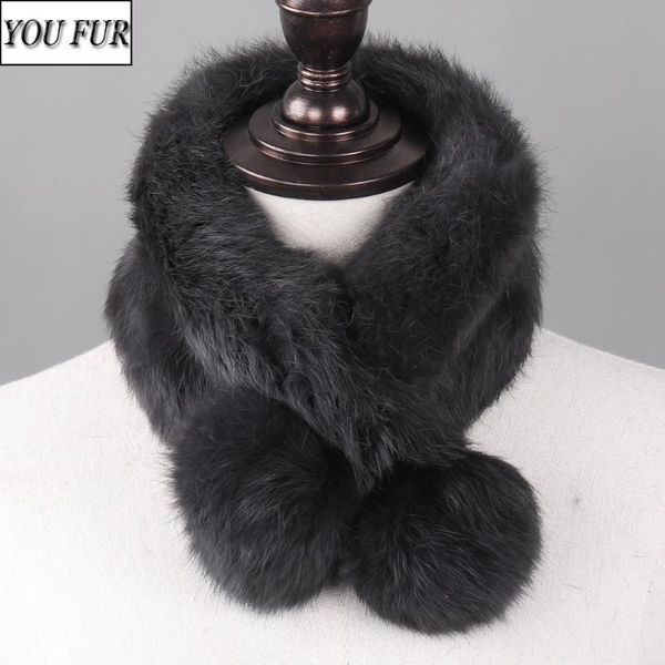 

scarves women real fur scarf 100% genuine warm soft neckerchief fashion handmade ring, Blue;gray