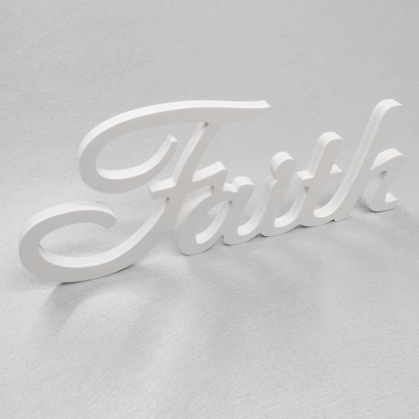 

novelty items customized wood wooden words faith name logo shape for kid's boy girls baby shower birthday wedding party decoration desi