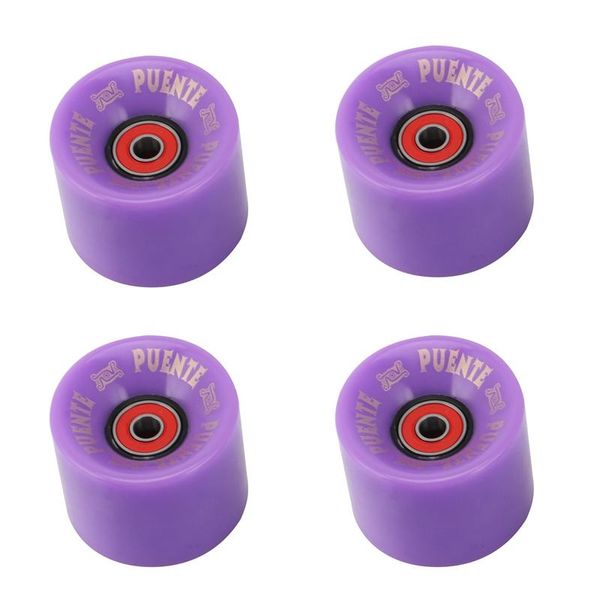 

skateboarding -puente 4pcs/set cruiser skateboard wheels pu long board with abec-9 bearings