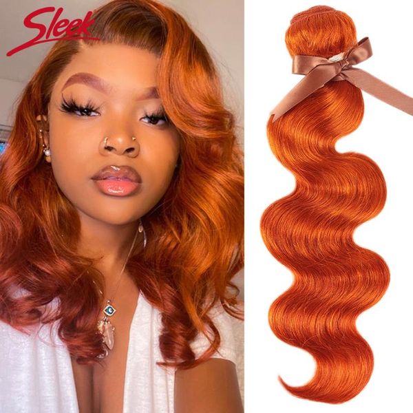 

human hair bulks sleek brazilian weave bundles body wave blonde 100% remy orange extension 3/4, Black