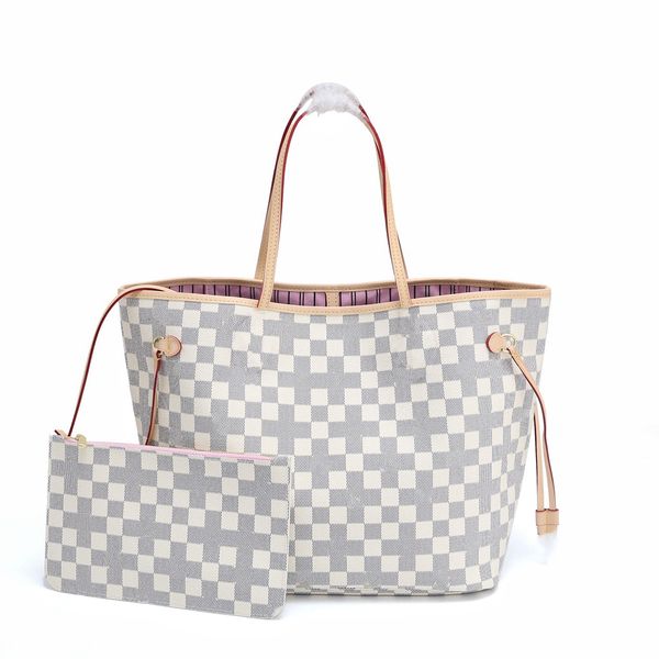 

fashion women's bag luxury large capacity portable messenger lou vdeng designer original leather shoulder shopping zipper star (combina, Blue;pink