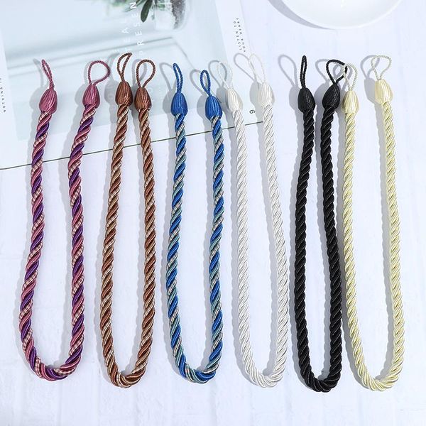 

1pc decorative tieback handmade weave curtain holder clip buckle rope home room accessories other decor
