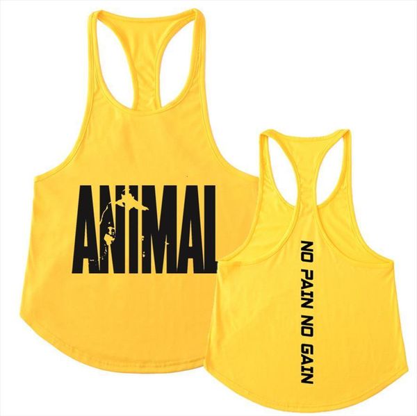

stringer animal tank men mens bodybuilding and fitness singlets shirts clothes sportswear vest, White;black
