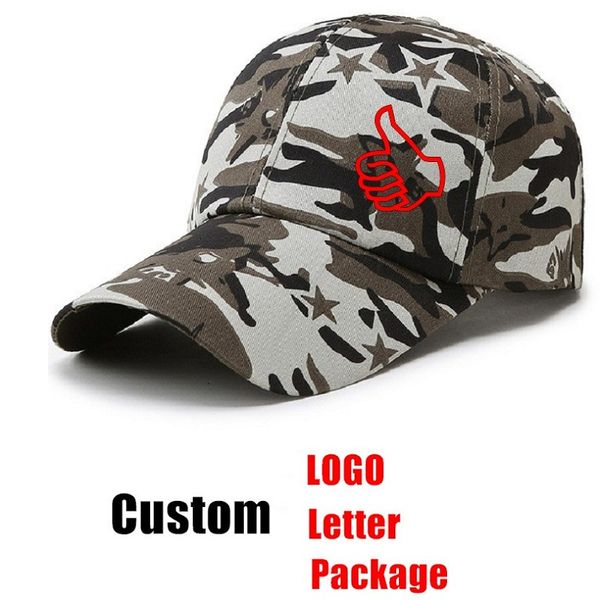 

camouflage caps custom logo travel sun shading hats cotton visors baseball hat military training headgear sports fishing outdoor 2pcs/lot, Blue;gray
