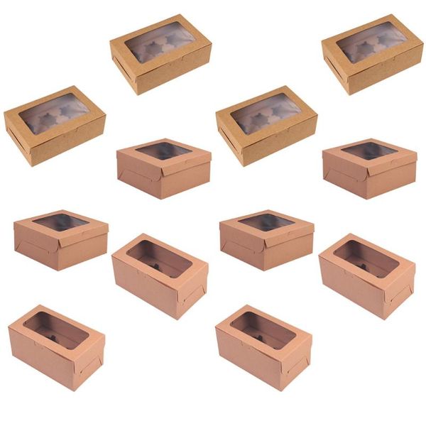 

gift wrap 30pcs paper cake storage boxes practical cupcake packing (assorted color)
