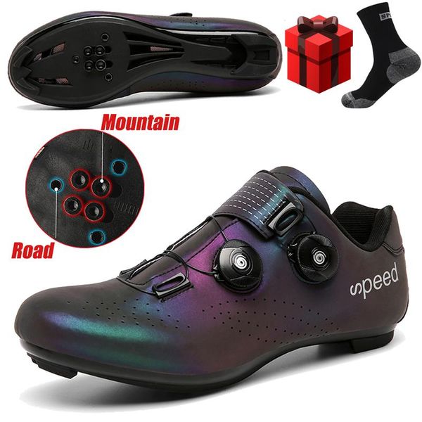 

cycling footwear road shoes sapatilha ciclismo man bike spd cleats bicycle sports outdoor training sneakers women, Black