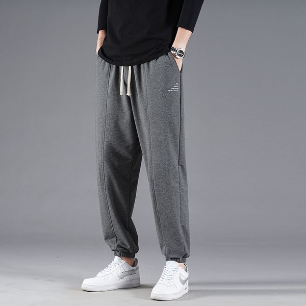 

2021 new brand sweatpants men clothing harajuku joggers plus size casual fashion korea style trousers cotton clothes uwez, Black