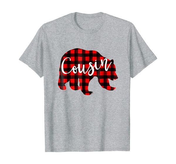 

red plaid cousin bear shirt matching pajama family buffalo, White;black