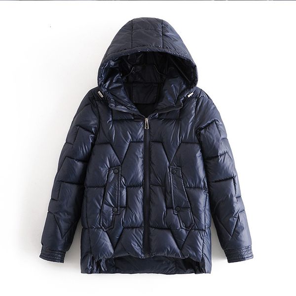 

women winter parkas new fashion slim fit hooded youth women jacket parkas coat casual thick warm autumn winter jacket coat 201014, Black