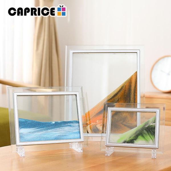 

frames and mouldings liquid sand frame landscape picture moving glass changeable painting po ornaments home office decor wmslh