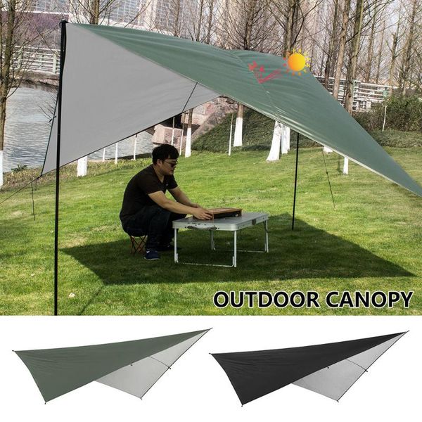 

shade 290x290cm awning waterproof tarp tent ultralight garden canopy sunshade outdoor camping hammock rain beach sun shelter