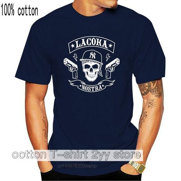 

men's t-shirts la coka nostra men mc (ny) t-shirt black, White;black