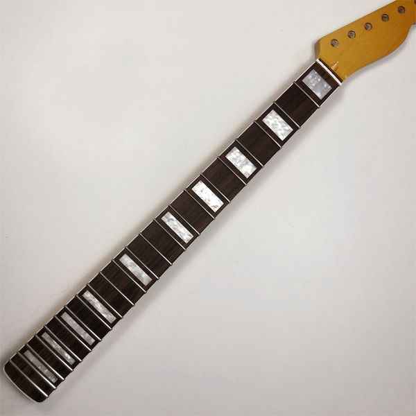 

new guitar neck maple 22fret 25.5inch rosewood fingerboard block inlay gloss diy