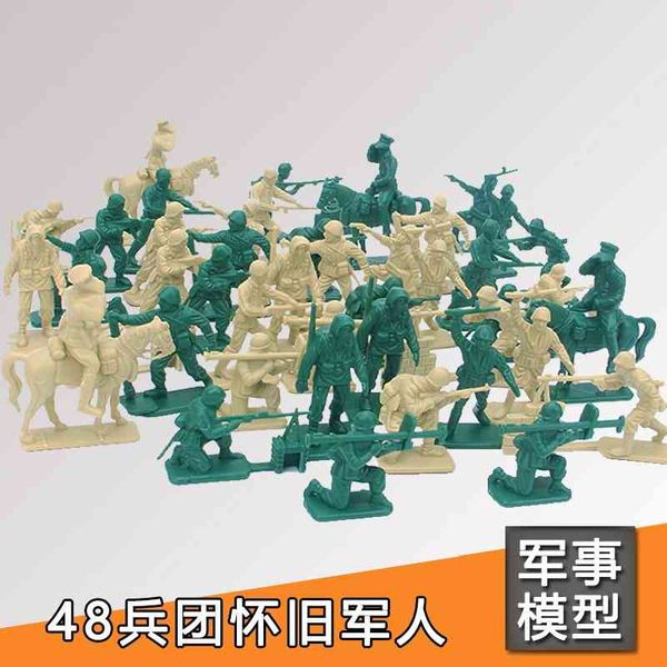 

model building kits5cm corps military model soldier man war horse world war ii soldier villain doll war boy toy