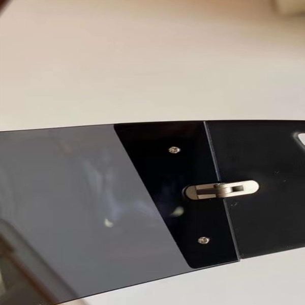 

quality large matte fashion with uniesx sunglasses gray glasses sonnenbrille rimless box black shield sunglasses fwomr, White;black