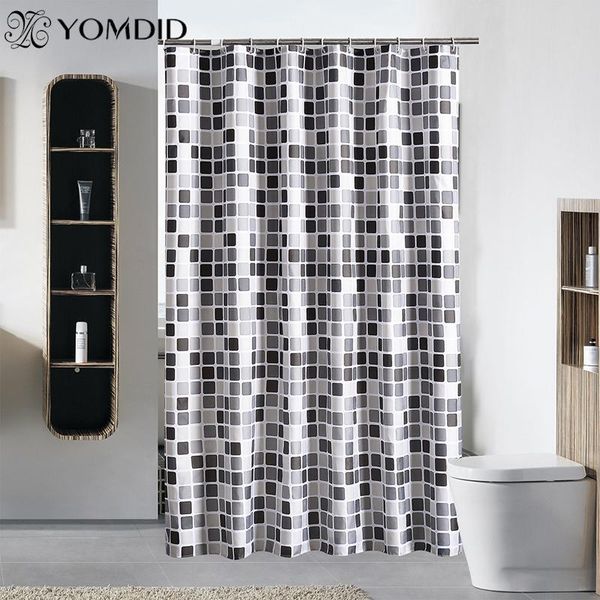 

shower curtains waterproof curtain mosaic printing bathroom polyester cloth decorative