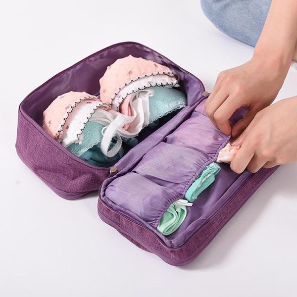 

storage bags women's bag cationic travel underwear panty clothes bra organizer cosmetic makeup pouch case dropship