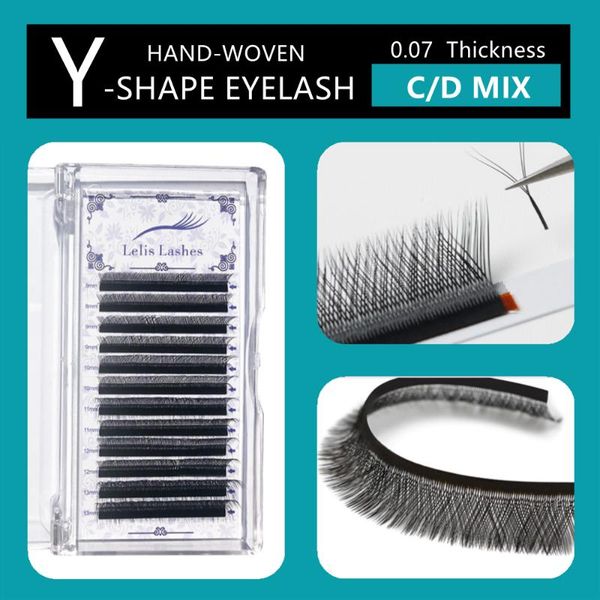 

false eyelashes lelis yy shape hand woven premium mink soft light natural extension makeup mesh net cross eyelash individual