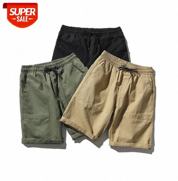 

shawn yue washed overalls shorts men's outer wear loose japanese casual trend pants five-point #5p0h, Black