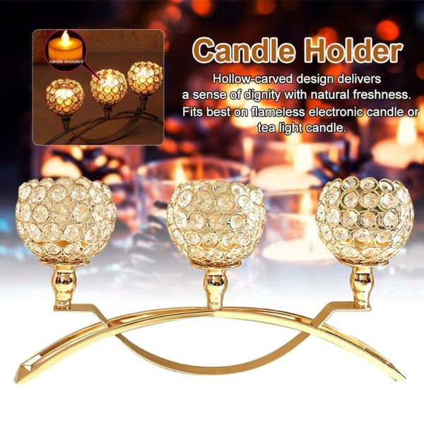 

candle holders accessories modern wedding party decoration romantic arch bridge shape tea light home bar crystal ball holder dinner