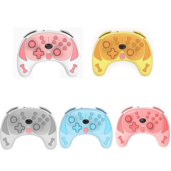 

game controllers & joysticks for ninendo switch pro wireless controller cute dog shaped bluetooth gamepad with 6-axis gyro dual motor vibrat