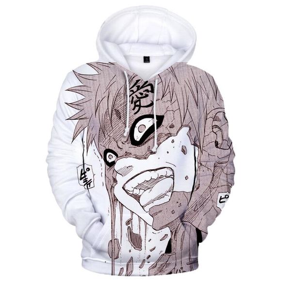 

men's hoodies & sweatshirts anime gaara akat suki sasuke ka shi 3d print men/womens hip hop casual pullover sweatshirt harajuku hoode, Black