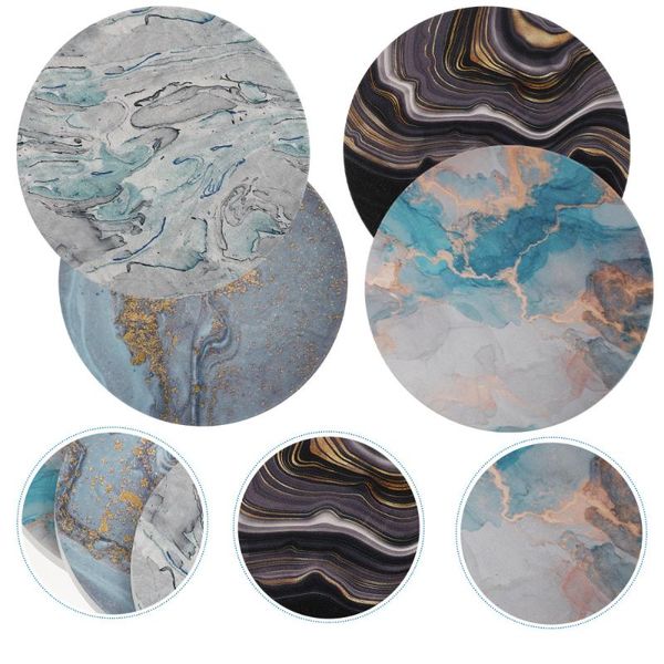 

mats & pads 4pcs cup deskcoffee shop restaurant exquisite coasters round