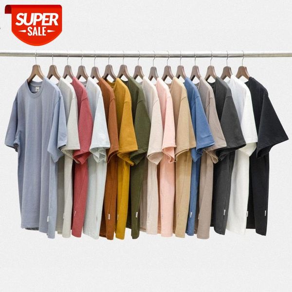 

2g basic short-sleeved t-shirt men's retro solid color loose casual bottoming #ss61, White;black