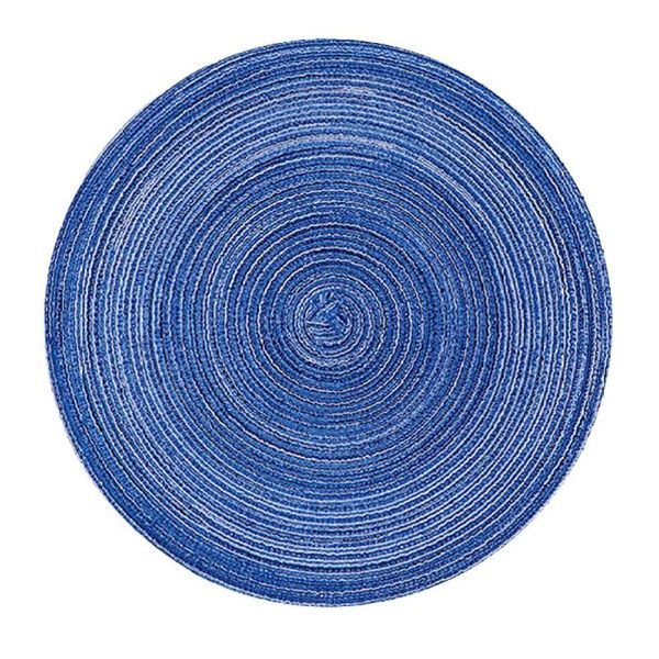 

mats & pads 11cm pot meal non slip nordic party double sided 5 colors round placemats set woven restaurant home heat insulation